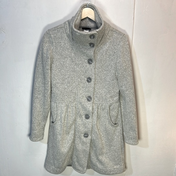 Patagonia Jackets & Blazers - Patagonia Grey/Cream Tweed 3/4 Length Go Anywhere Coat-S-#00